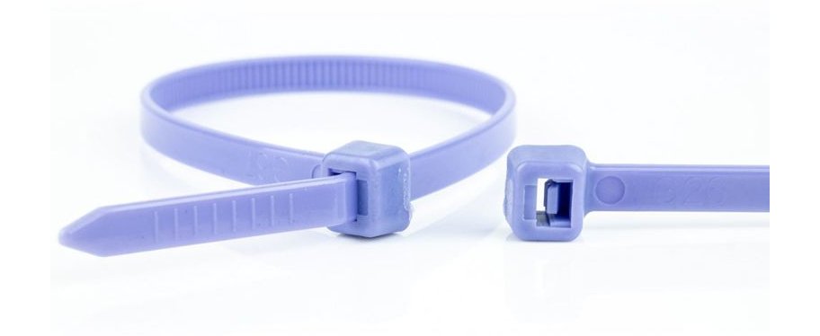 EAN 8717278577876 - WKK 110194771 presilla Brida reutilizable Plástico, Poliamida Púrpura 100 pieza(s) imagen 1