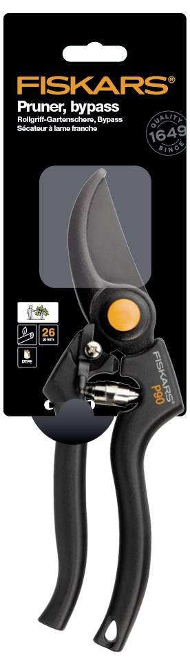 Fiskars 111960 Tijeras De Podar Evitar Negro