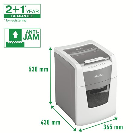 EAN 4002432124084 - Leitz 80110000 triturador de papel Corte cruzado 22 cm Gris, Blanco imagen 14