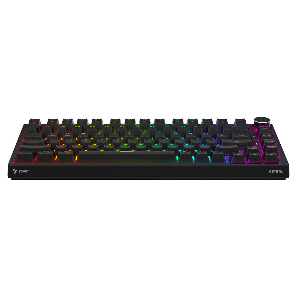 Savio Astral Black Jade Teclado Juego Usb Qwerty Internacional De Ee.Uu. Negro