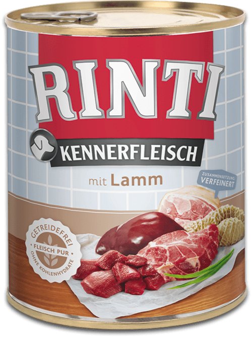 EAN 4000158910769 - RINTI 91076 alimento húmedo para perros Cordero Adulto 800 g imagen 1