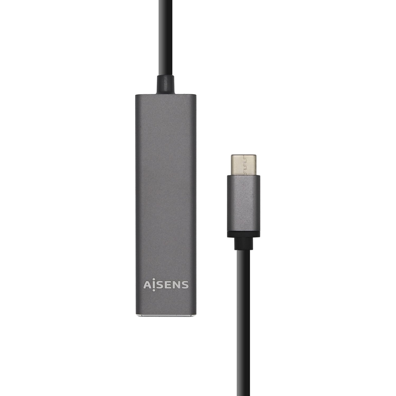 EAN 8436574704143 - AISENS A109-0403 hub de interfaz USB 3.2 Gen 1 (3.1 Gen 1) Type-C 5000 Mbit/s Antracita imagen 1