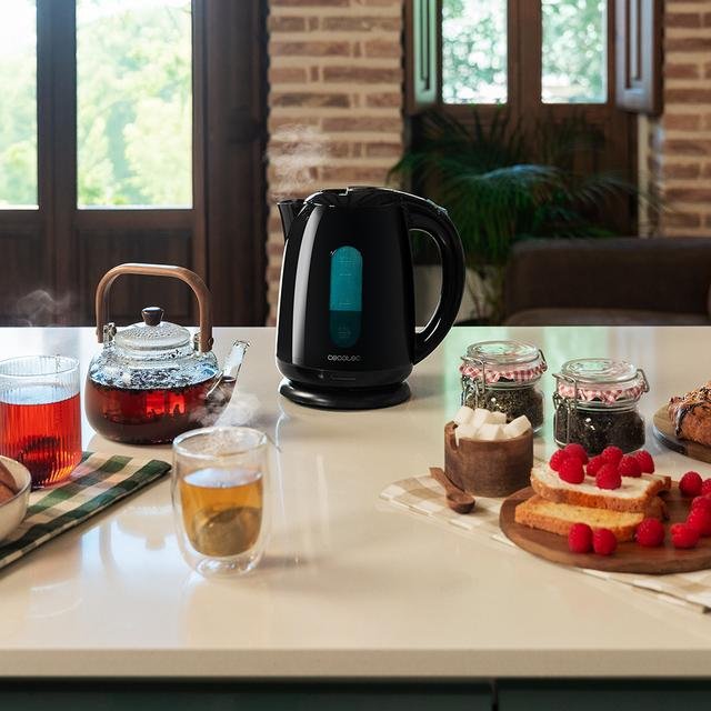 Hervidor Cecotec Thermosense 180, Negro, 2.200 Vatios, 1,7 Litros 8435484018579.0