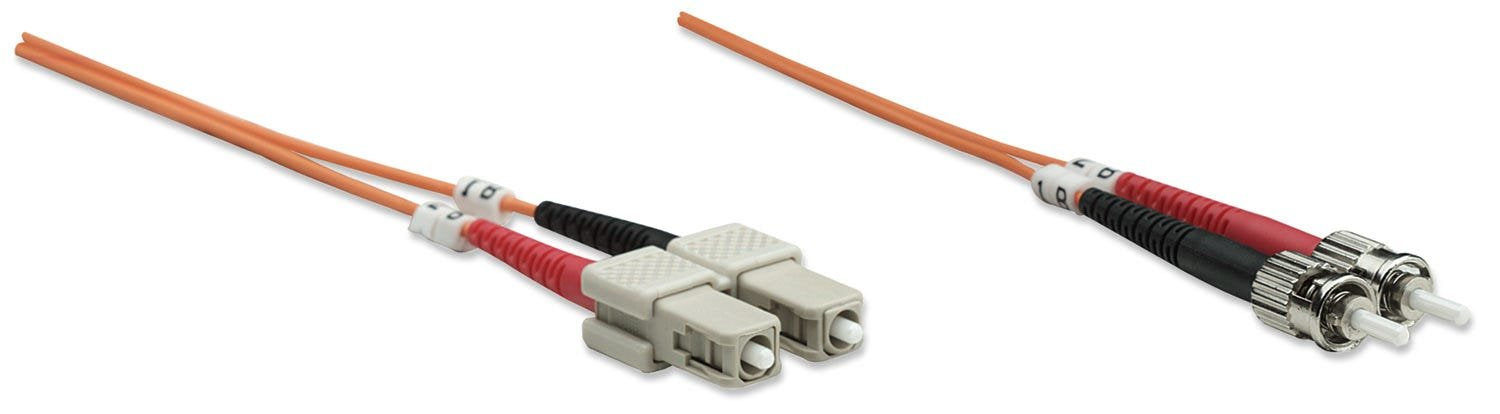 Intellinet 2.0m St-Sc M/M Cable De Fibra Optica 2 M Om2 Naranja