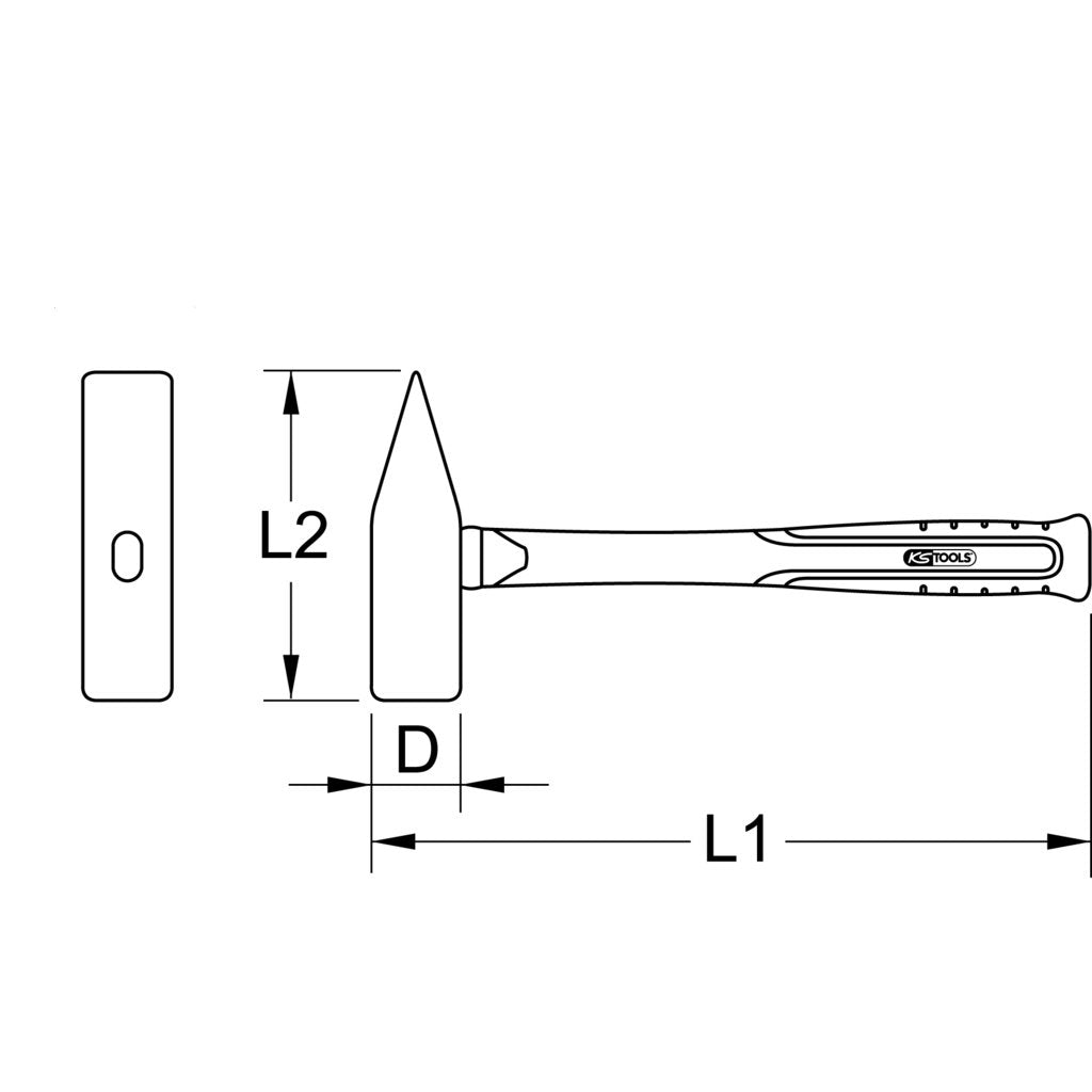 Ks Tools 963.2025 Martillo De Cerrajero