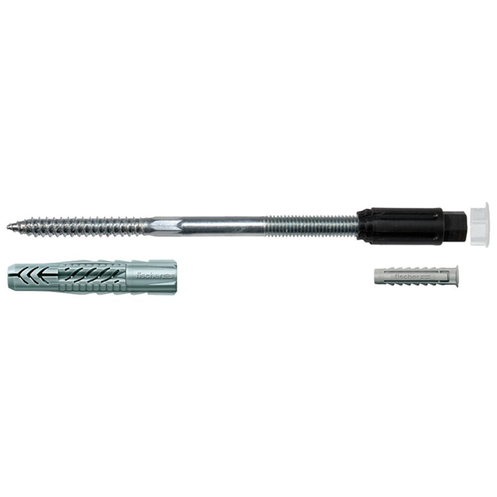 EAN 4006209456934 - Fischer 45693 tornillo de anclaje y taco 20 pieza(s) Juego de enchufes de pared y tornillos imagen 1