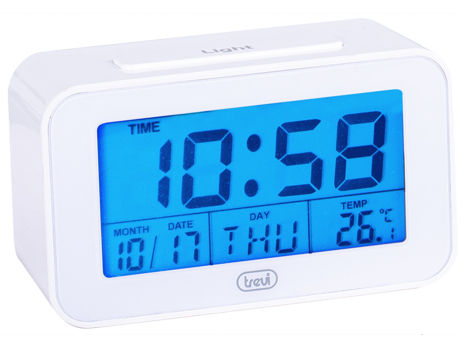 EAN 8011000024387 - Trevi SLD 3P50 Reloj despertador digital Blanco imagen 3