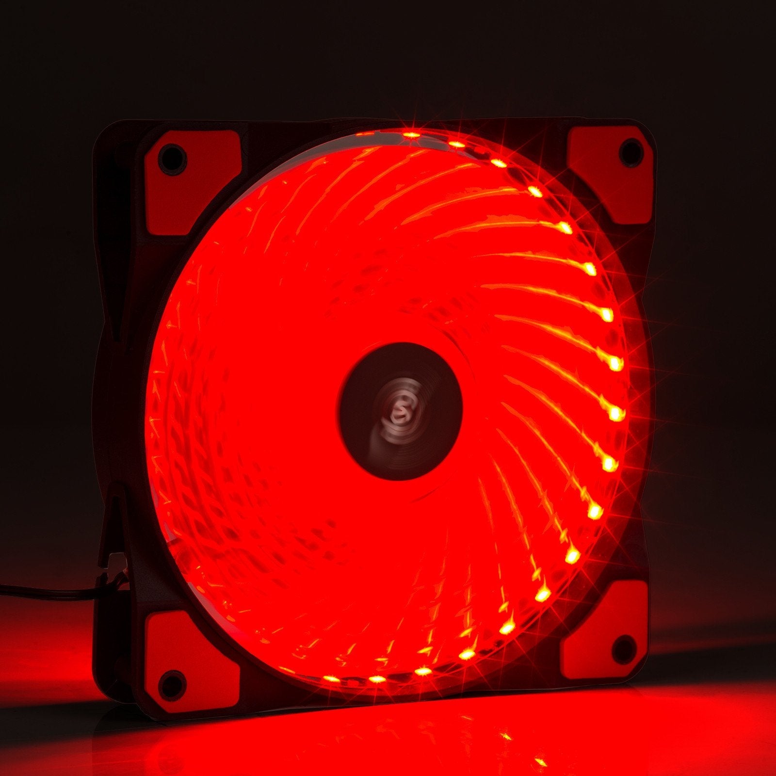 Ventilador Akyga System Aw-12e-Br 120mm 33 Led Rojo Molex