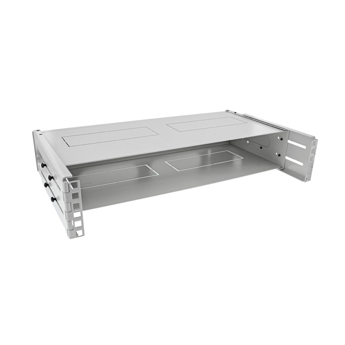 Rack Plegable Inline De 19", 2u, 24-40 Cm De Profundidad, Con Tapa, Gris