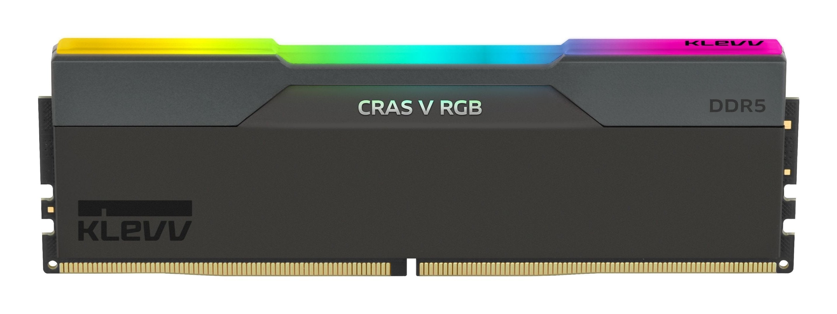 Klevv Memoria Ram Cras V Rgb Obsidian Negro - 32 Gb (2 X 16 Gb Kit) - Ddr5 6400 Udimm Cl30