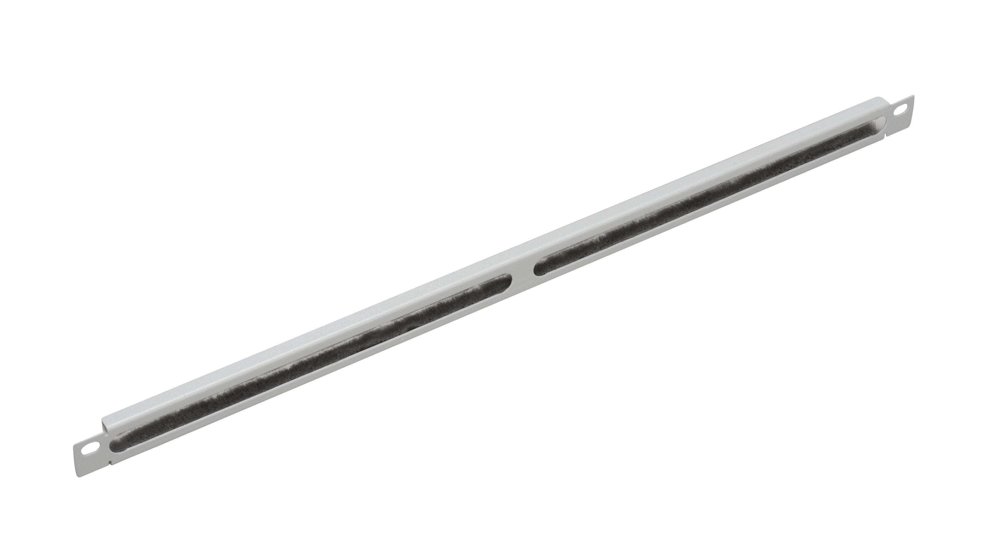 1u 19" Simple Type, Brushed  Cable Organizer Panel