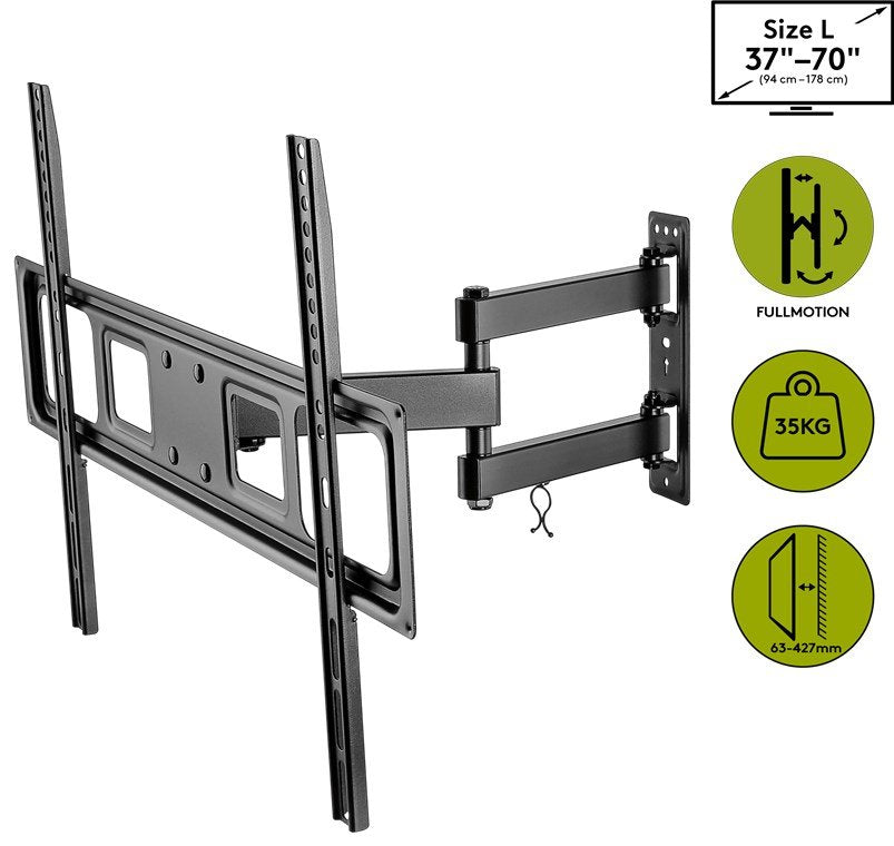 Soporte Tv/Mon  Pared Negro Fullmotion L