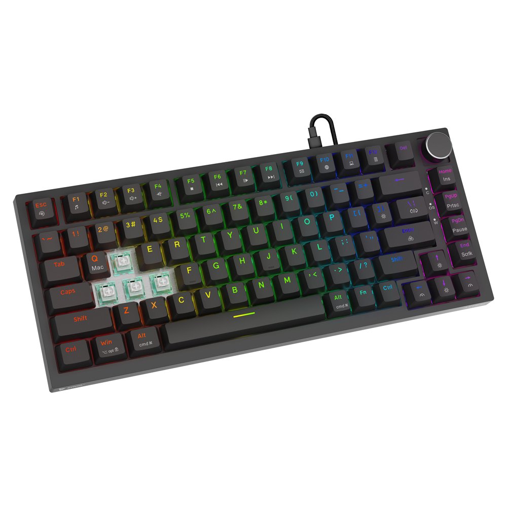 Savio Astral Black Jade Teclado Juego Usb Qwerty Internacional De Ee.Uu. Negro