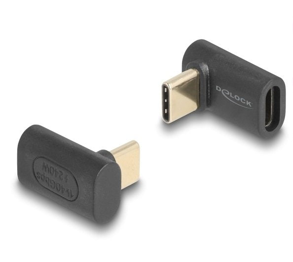 Delock 60246 Usb Adaptador 40 Gbps Usb Type-C Pd 3.1 240 W Macho A Puerto Hembra Sesgado 8k 60 Hz