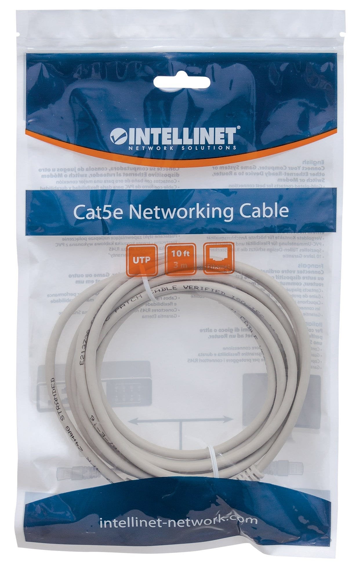EAN 0766623336772 - Intellinet 15m Cat6 cable de red Gris U/UTP (UTP) imagen 4