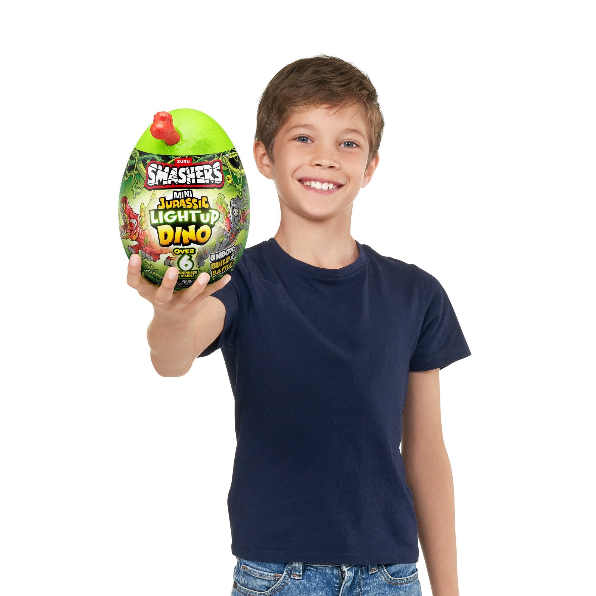 Figura Zuru Smashers - Jurassic Light Up Dino Egg Mini Series 1, Artículos Surtidos 74107sq1