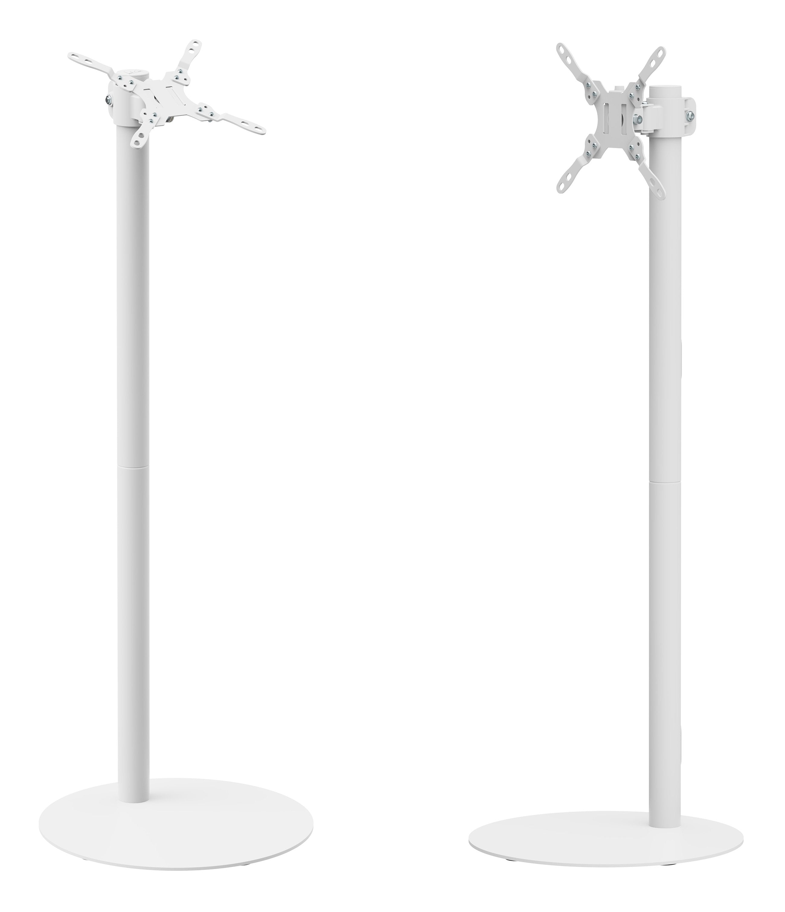 M Pro Series - Single Pole  Floorbase 2 White