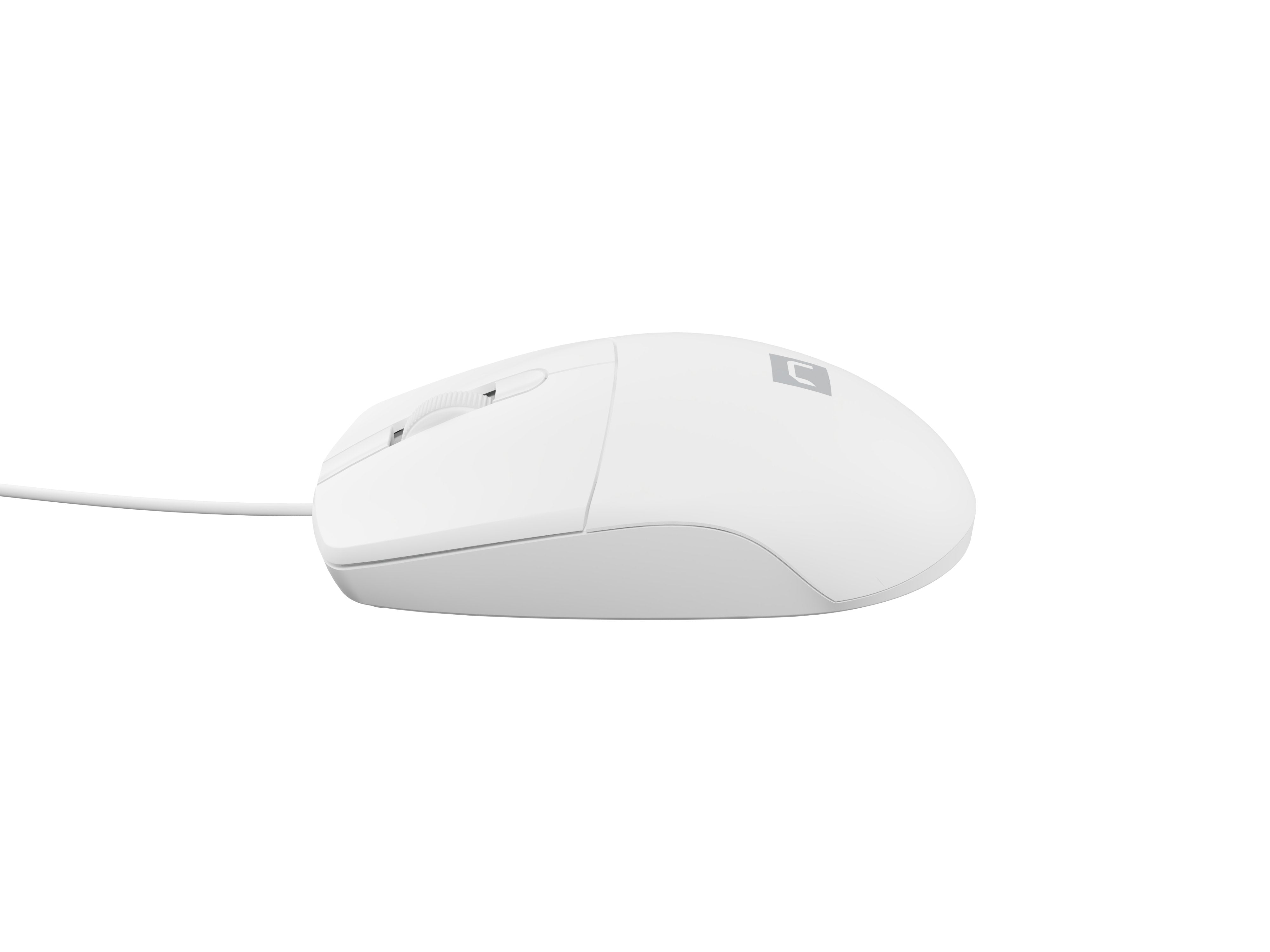 Raton Natec Ruff 2 1000dpi Optico Blanco