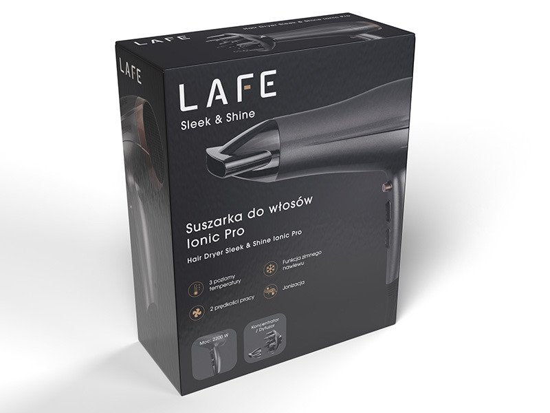 EAN 5907512869123 - Lafe Sleek & Shine Ionic PRO secador 2200 W Negro imagen 9