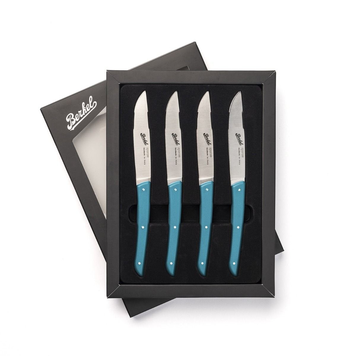 Juego De Cuchillos Para Carne Berkel 4 Uds. Color Azul Petróleo