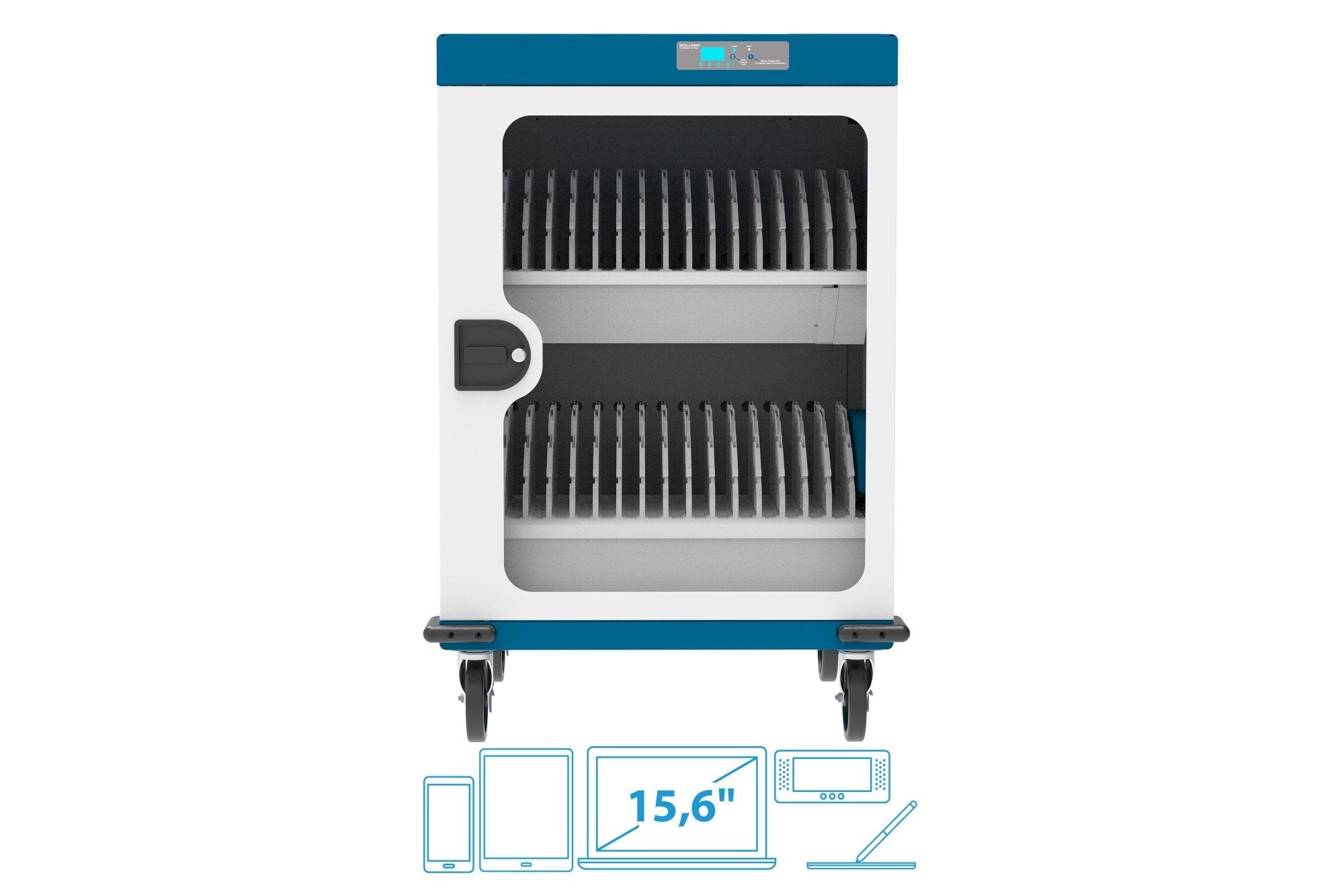 Goodconnections Gemma N32 Notebook-Ladewagen Weiss Blau
