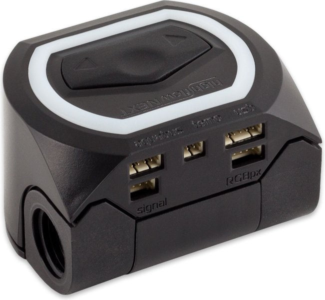 Aqua Computer Durchflusssensor High Flow Next, Oled, 2x G1/4, Rgbpx - Negro