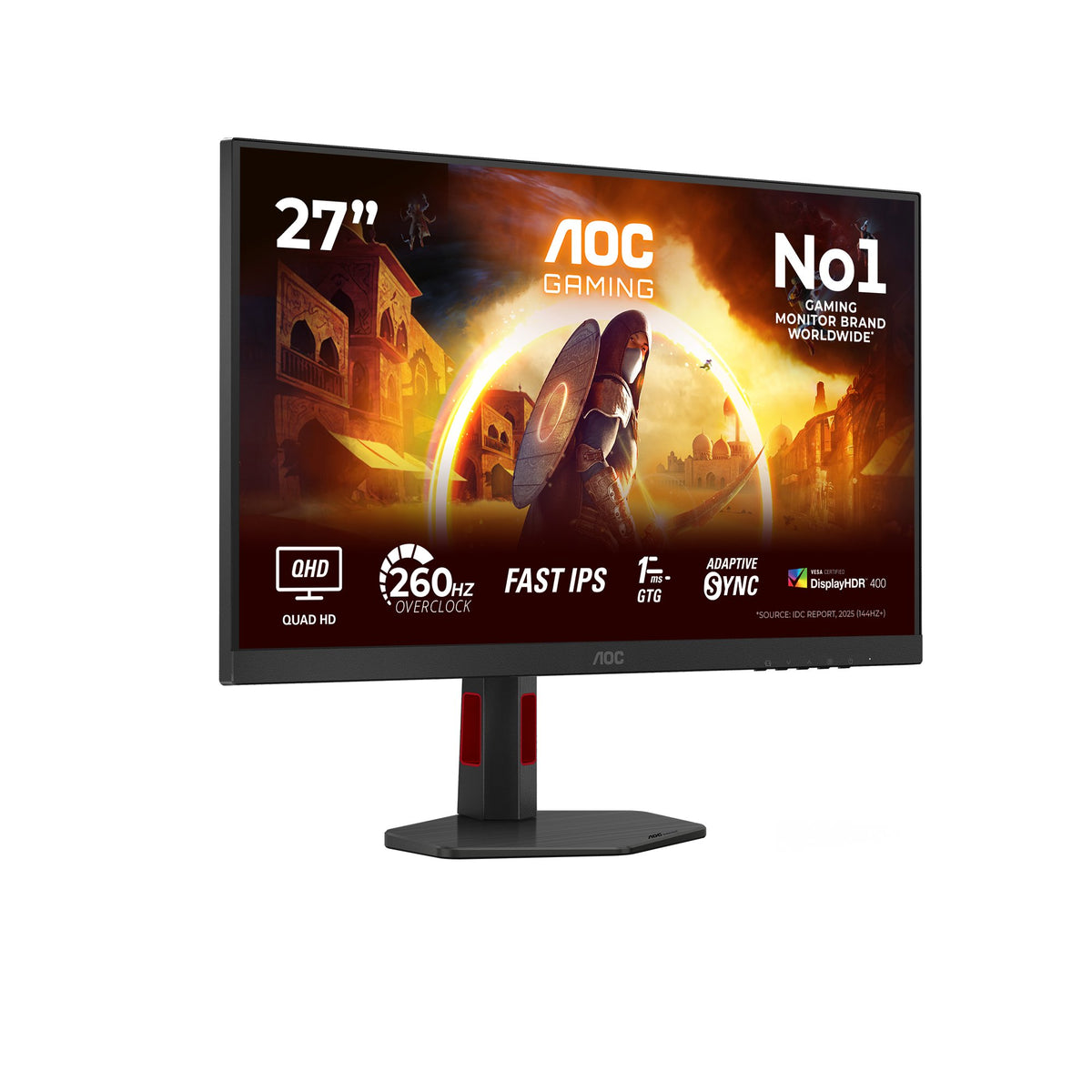 EAN 4038986182973 - AOC G4 Q27G4ZR pantalla para PC 68,6 cm (27") 2560 x 1440 Pixeles Quad HD LED Negro, Rojo imagen 2