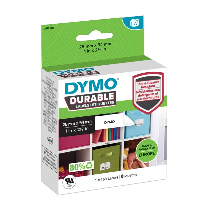 EAN 3026981122835 - DYMO Durable Blanco Etiqueta para impresora autoadhesiva imagen 1