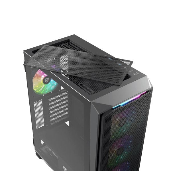 Nfortec Nf-Cs-Kraterx-B Carcasa De Ordenador Midi Tower Negro