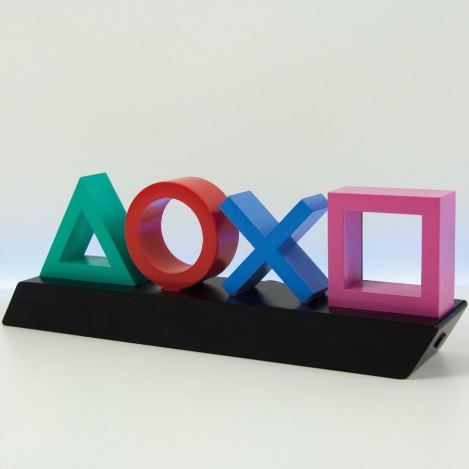 Lámpara Decorativa Paladone Playstation Icons 3 Modos De Iluminación 3*Aaa Salida Usb