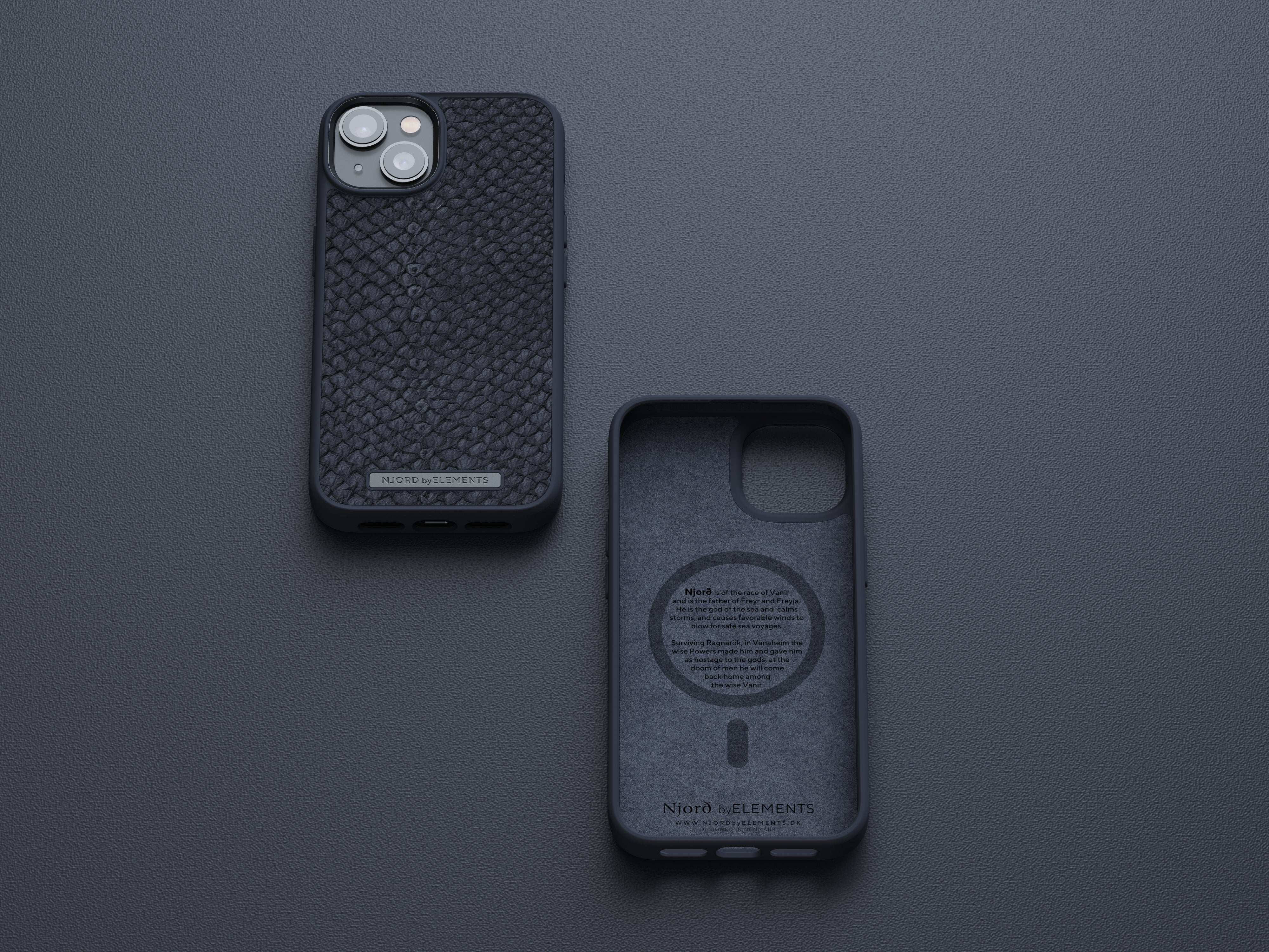 Funda De Cuero Iphone 14 (6.1) Negro