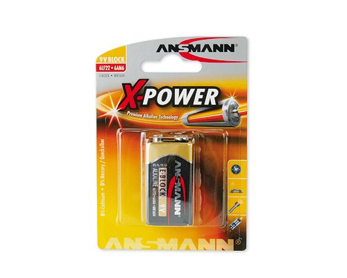 Ansmann 9v-Block Batería De Un Solo Uso Alcalino