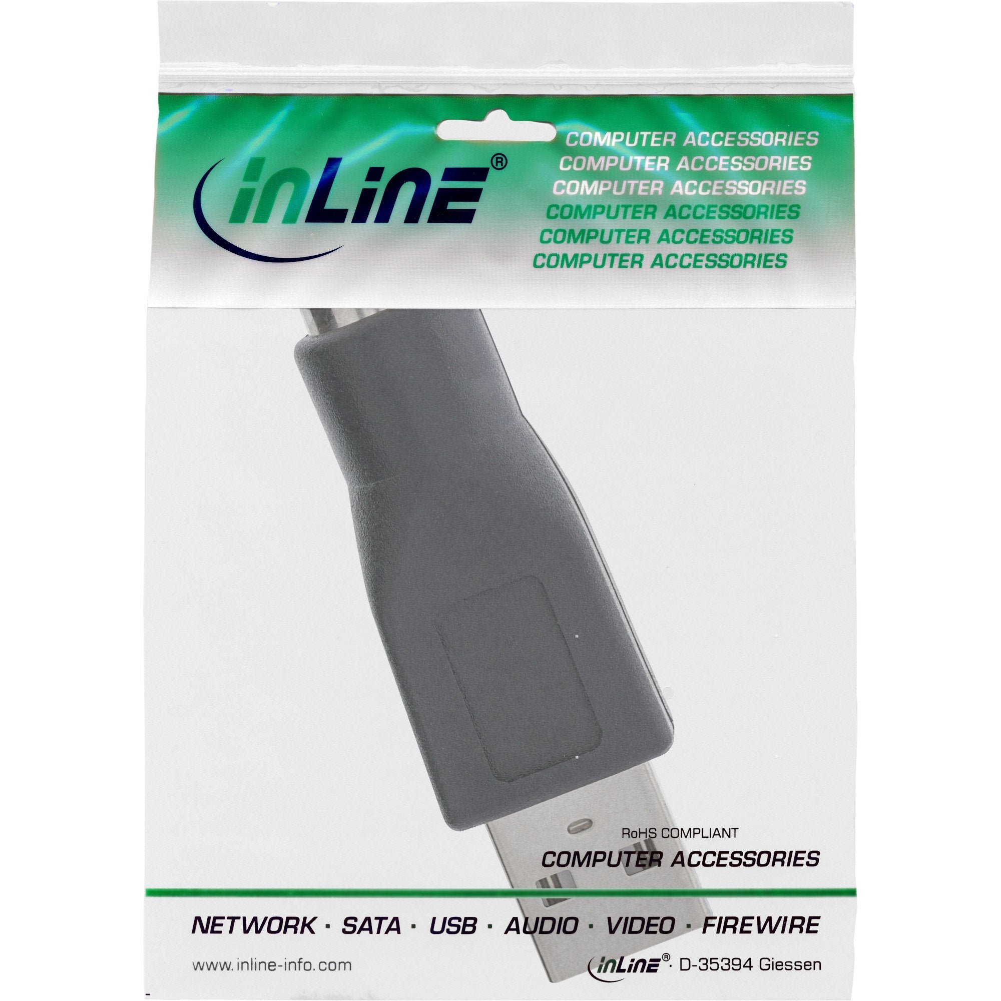 Adaptador Usb Inline Tipo A Macho A Md6 Hembra Ps/2 Hembra