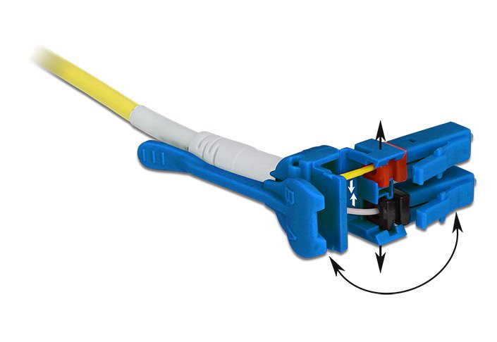 Delock Cable Lichtwellenleiter Lc > Lc Singlemode Os2 Uniboot 2 M