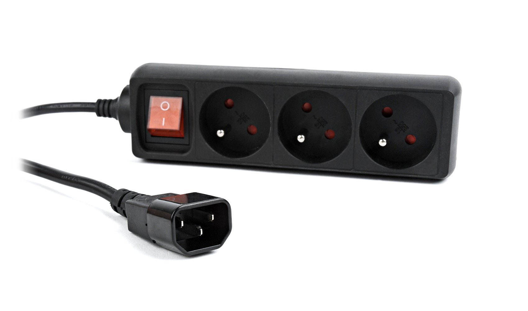 Gembird Energenie Regleta Eg-Psu3f-01 3 X Tipo E 10 A 0,60m Negro