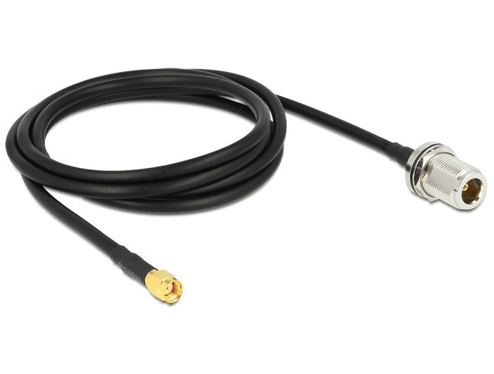 Delock Cable De Antena Rp-Sma Macho > N Hembra Am Einbau 1,5 M