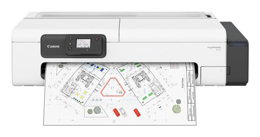 Plotter Canon Tc 21 Imageprograf A1 24 " 2400ppp Usb Red Wifi Diseño Cad Tinta Pigmentada 4 Colores