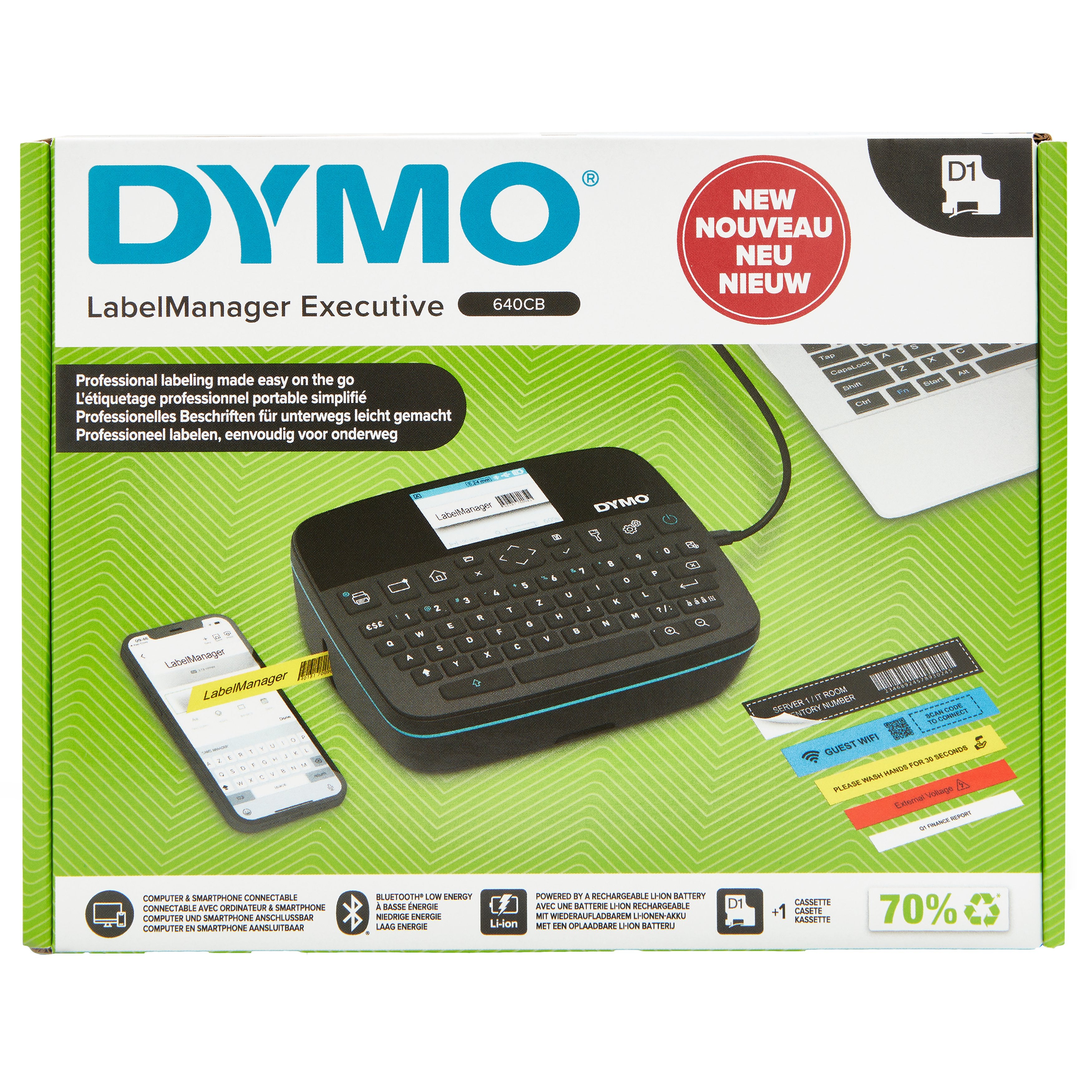 EAN 3026982021045 - DYMO LabelManager LabelWriter 640CB Portable & Rechargeable Label Maker with Dual Connectivity - 2197370  imagen 1