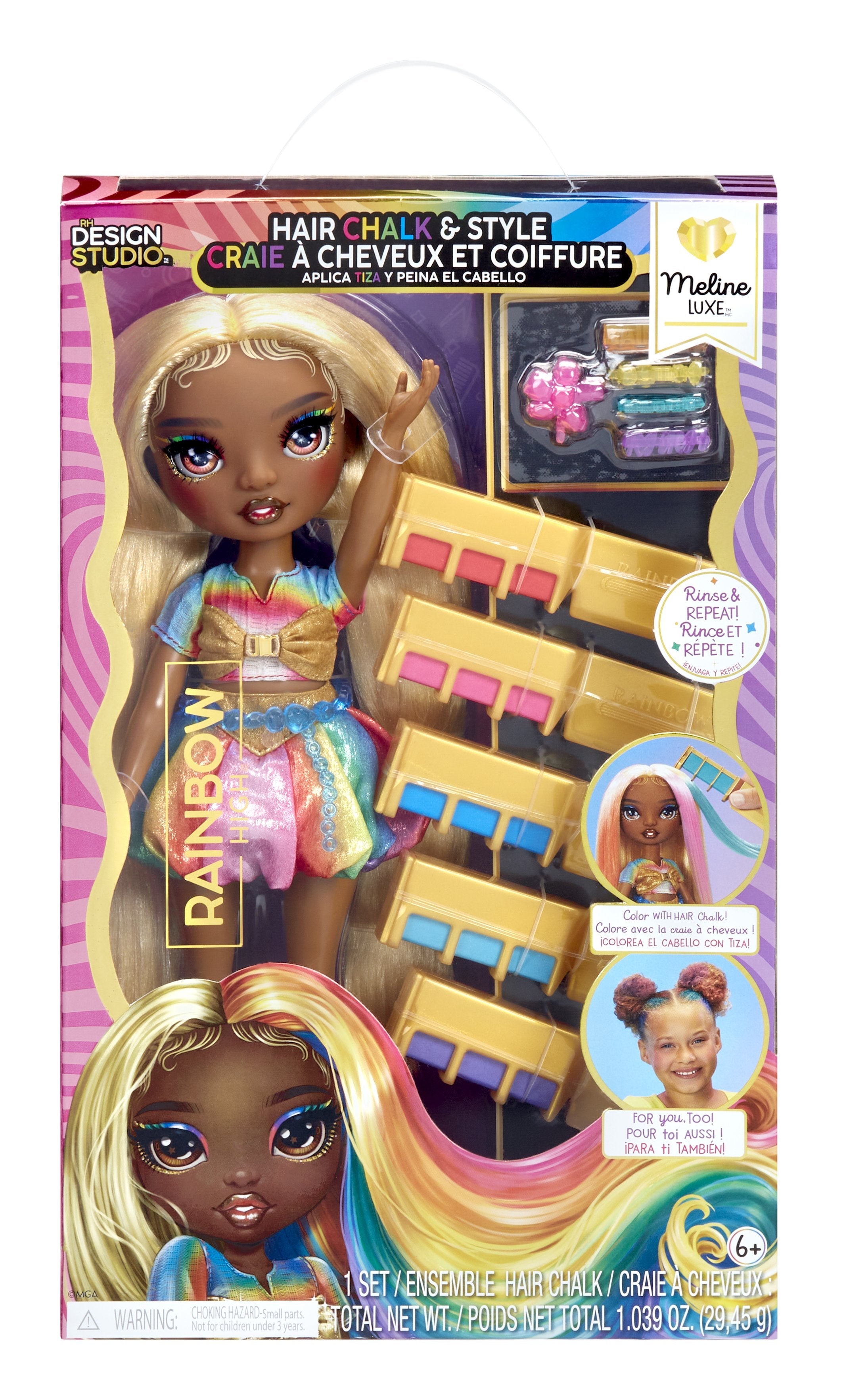 Lalka Rainbow High Hair Chalk Style Meline