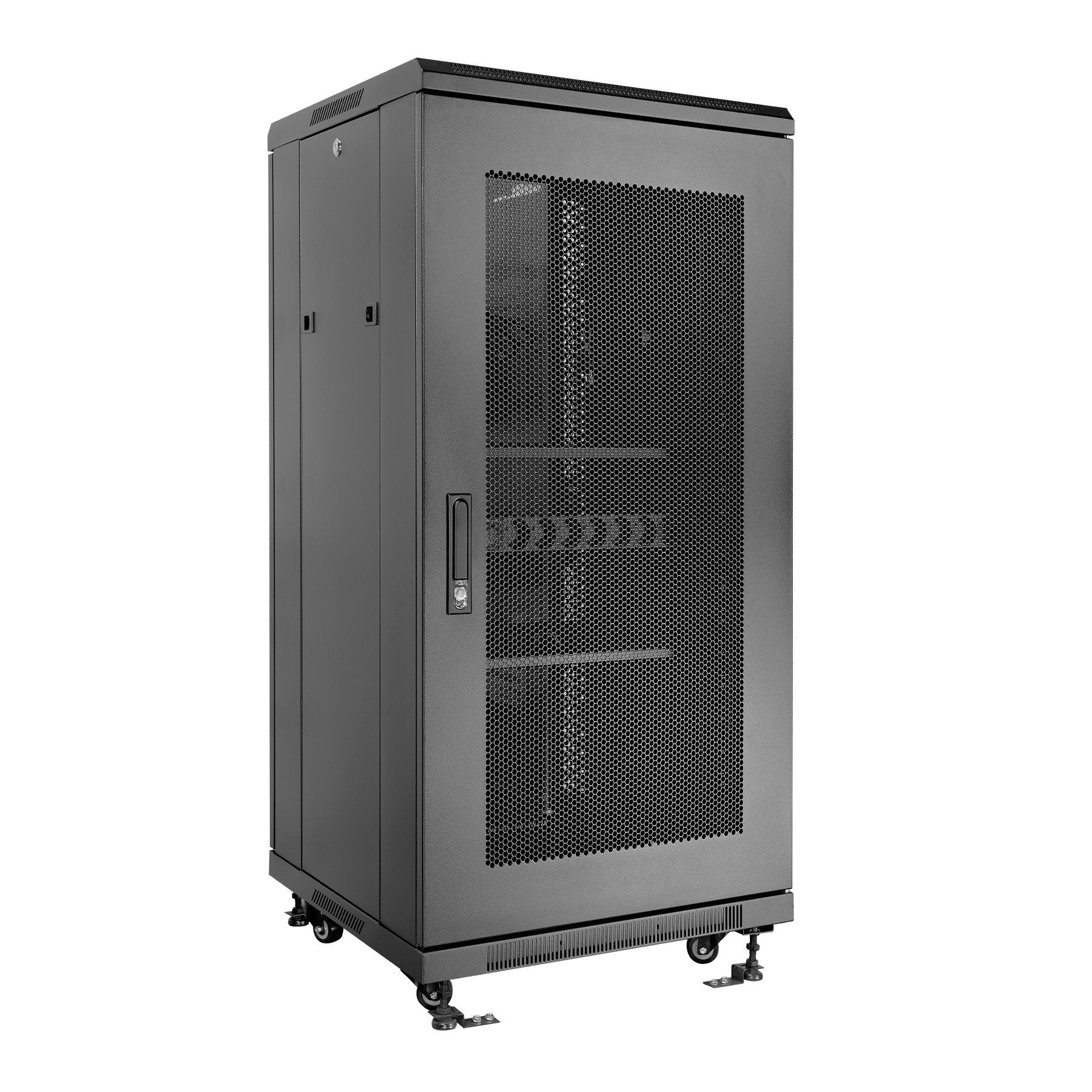 Armario Suelo  27u  Ai6627 Aiten Data Pta Crist 600x600x1390 2f 4v 2l 1b 2cl 4r F8