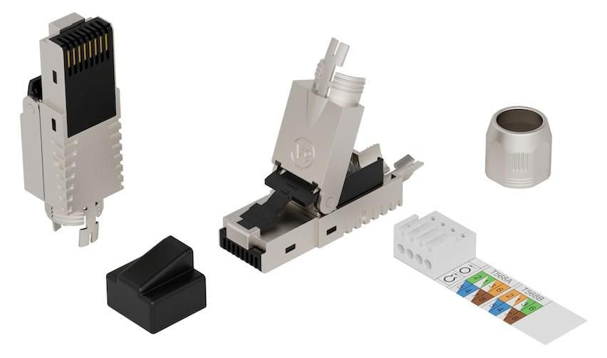 Rj45 Ftp Plug Cat6a For  Awg22-23 Solid/Stranded
