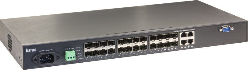 Barox Switche Für 19" 4x10/100/1000tx, Rj45, 24x100/1000fx