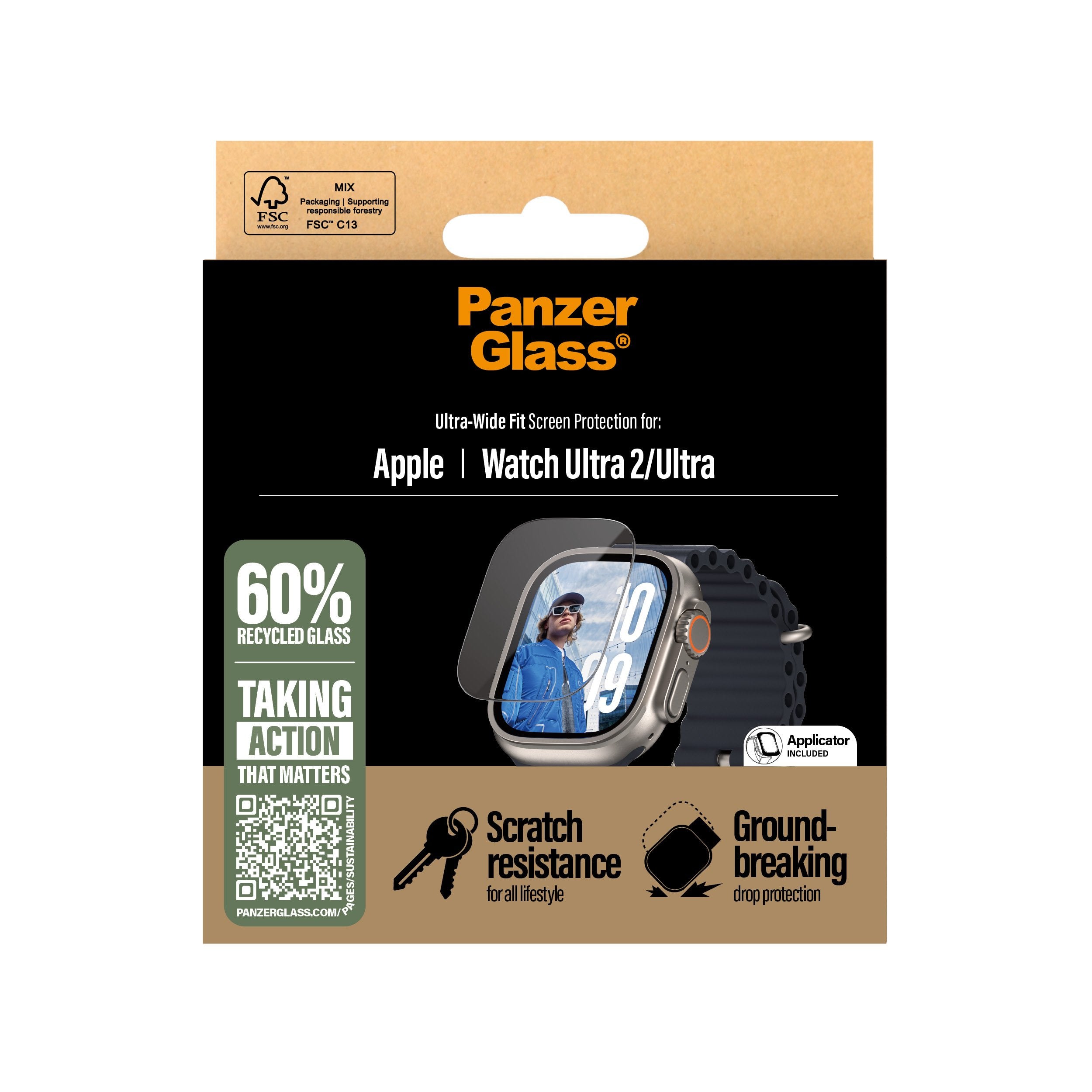 EAN 5715685003615 - PanzerGlass ® Screen Protector Apple Watch Ultra 3 | Ultra 2 | Ultra | 49mm Protector de pantalla 1 pieza imagen 3