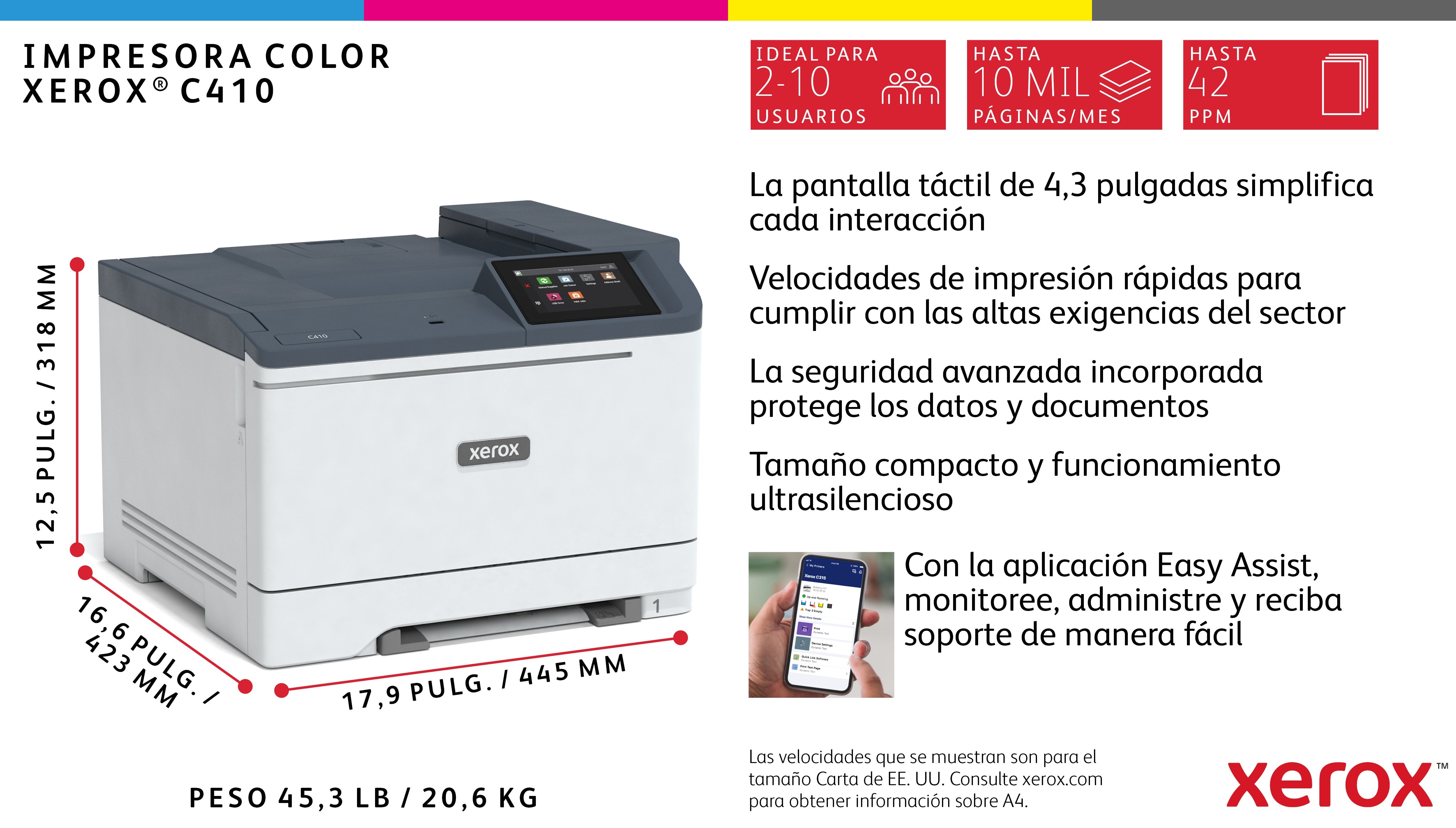 EAN 0095205041095 - Xerox C410V_DN impresora láser Color 1200 x 4800 DPI imagen 6
