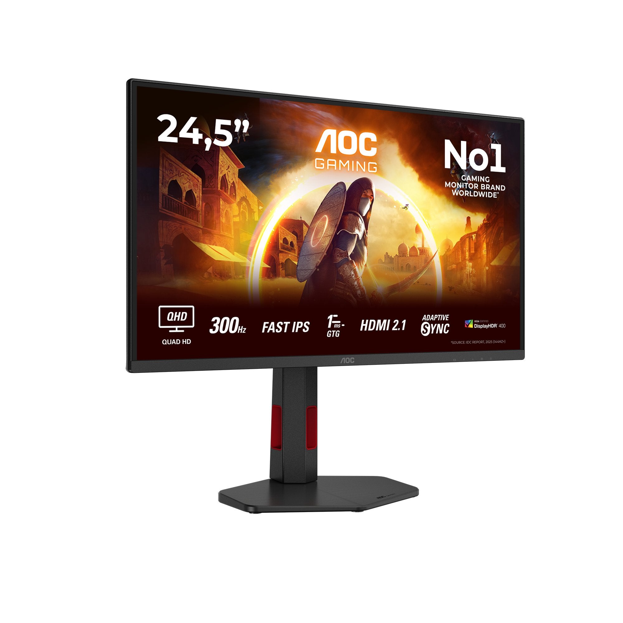 EAN 4038986142748 - AOC G4 Q25G4SR pantalla para PC 62,2 cm (24.5") 2560 x 1440 Pixeles Quad HD LED Negro, Rojo imagen 2