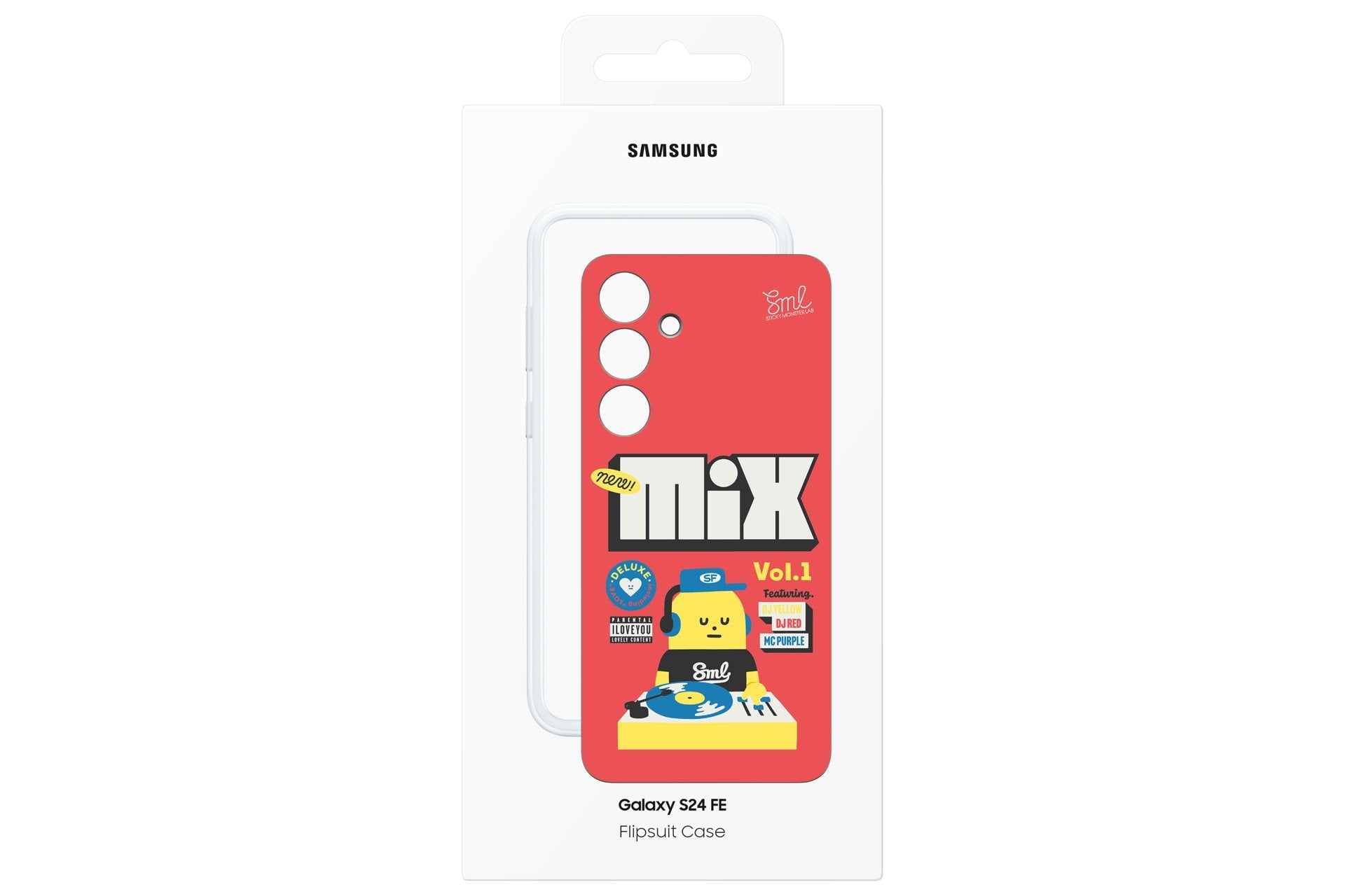 Funda Samsung Flipsuit Case Do S24 Fe S721 Czerwony