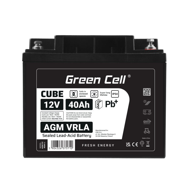 Akumulator Agm Vrla 12v 40ah Ip54