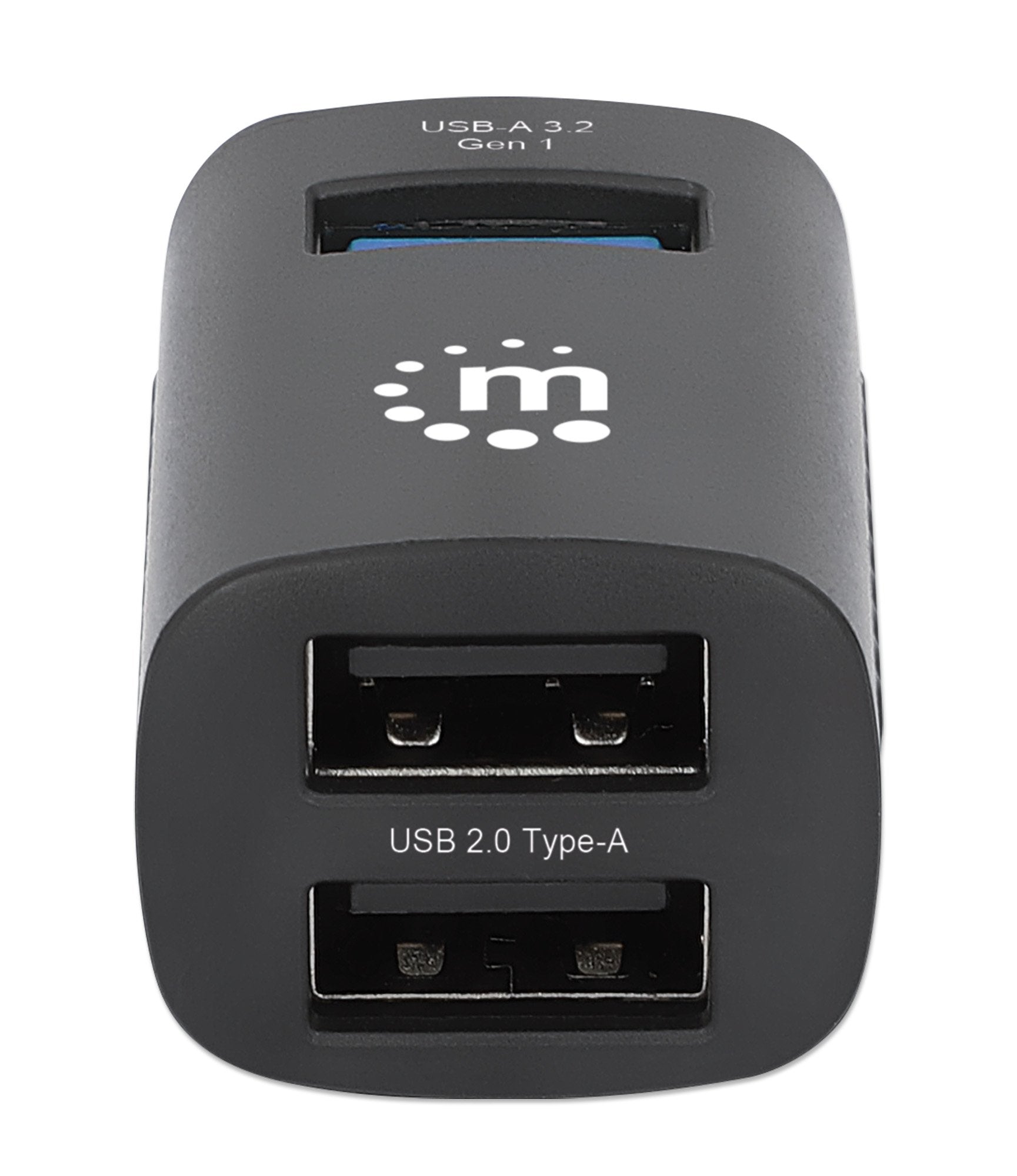 Hub  Manhattan 180993 De Interfaz Usb 3.2 Gen 1 (3.1 Gen 1) Type-C 5000 Mbit/S Negro