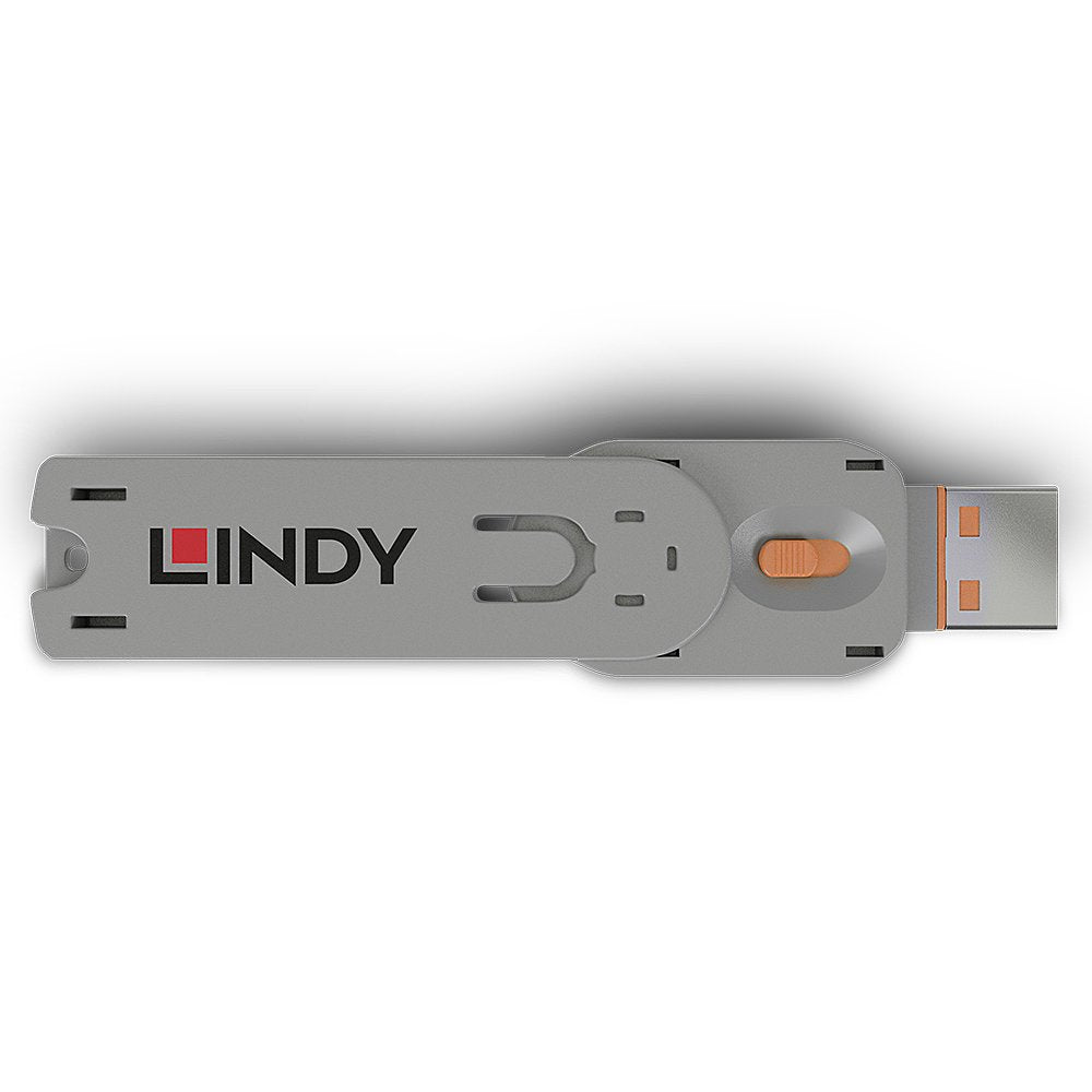 Lindy 40623 Llave De Bloqueador De Puerto Usb Tipo A Naranja 1 Pieza(S)