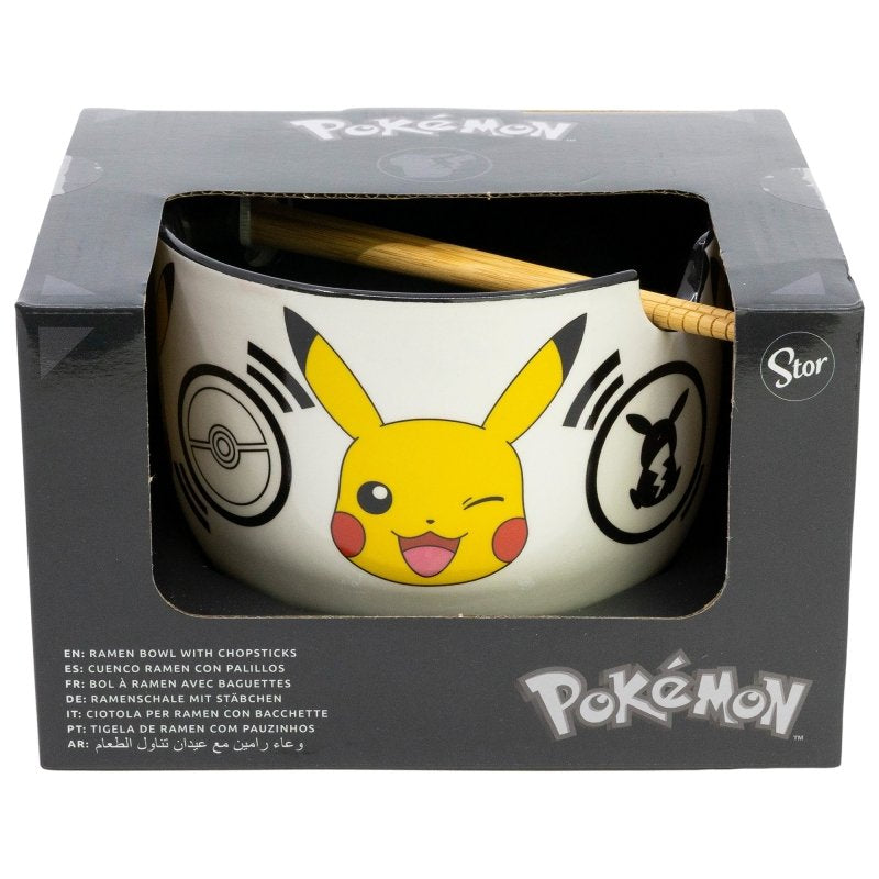 Cuenco Ramen Pokemon Black Logos